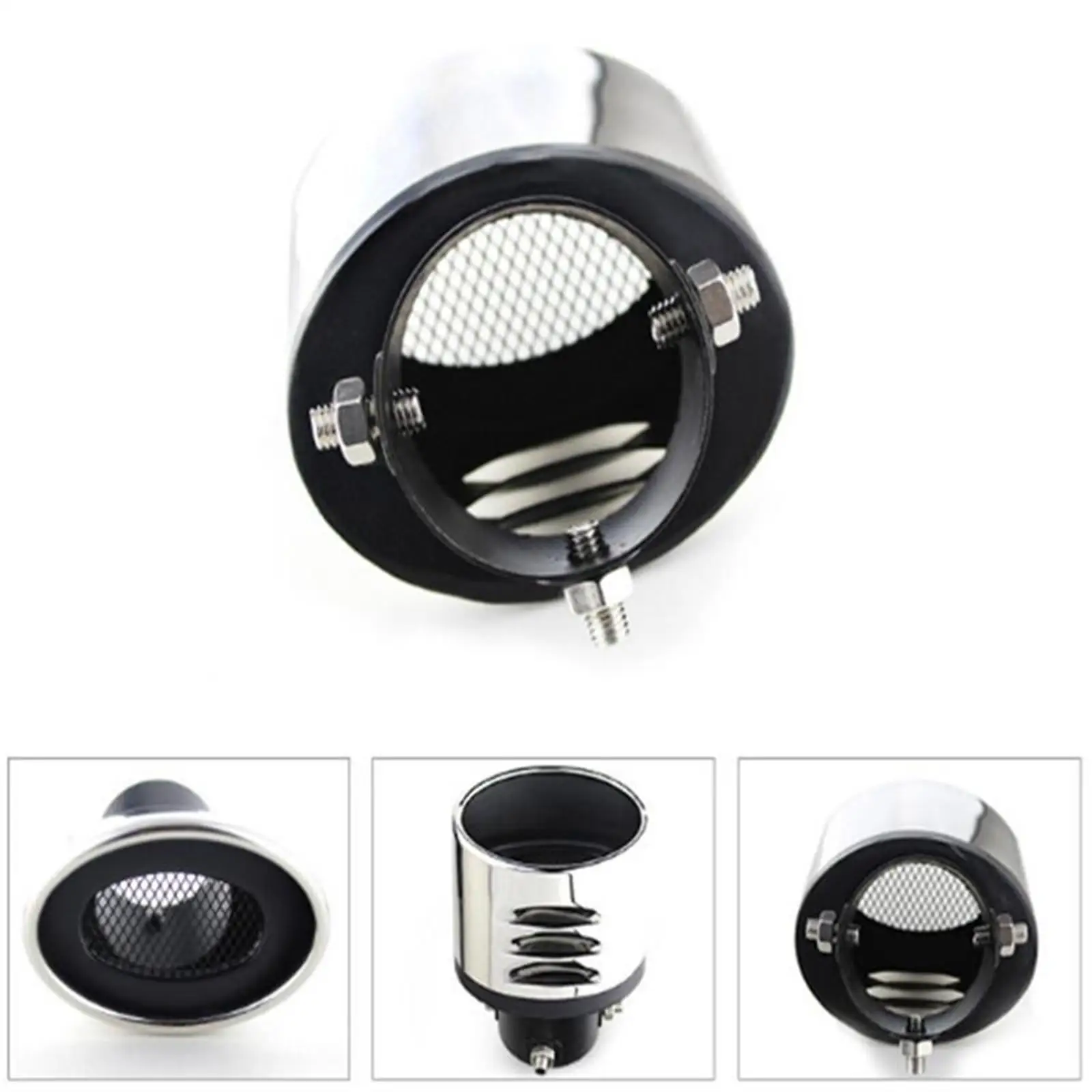 Stainless Steel Exhaust Tip Round Muffler Cutout Tailpipe Durable Pipe End for Mazda 5 6 BYD S6 Cruze
