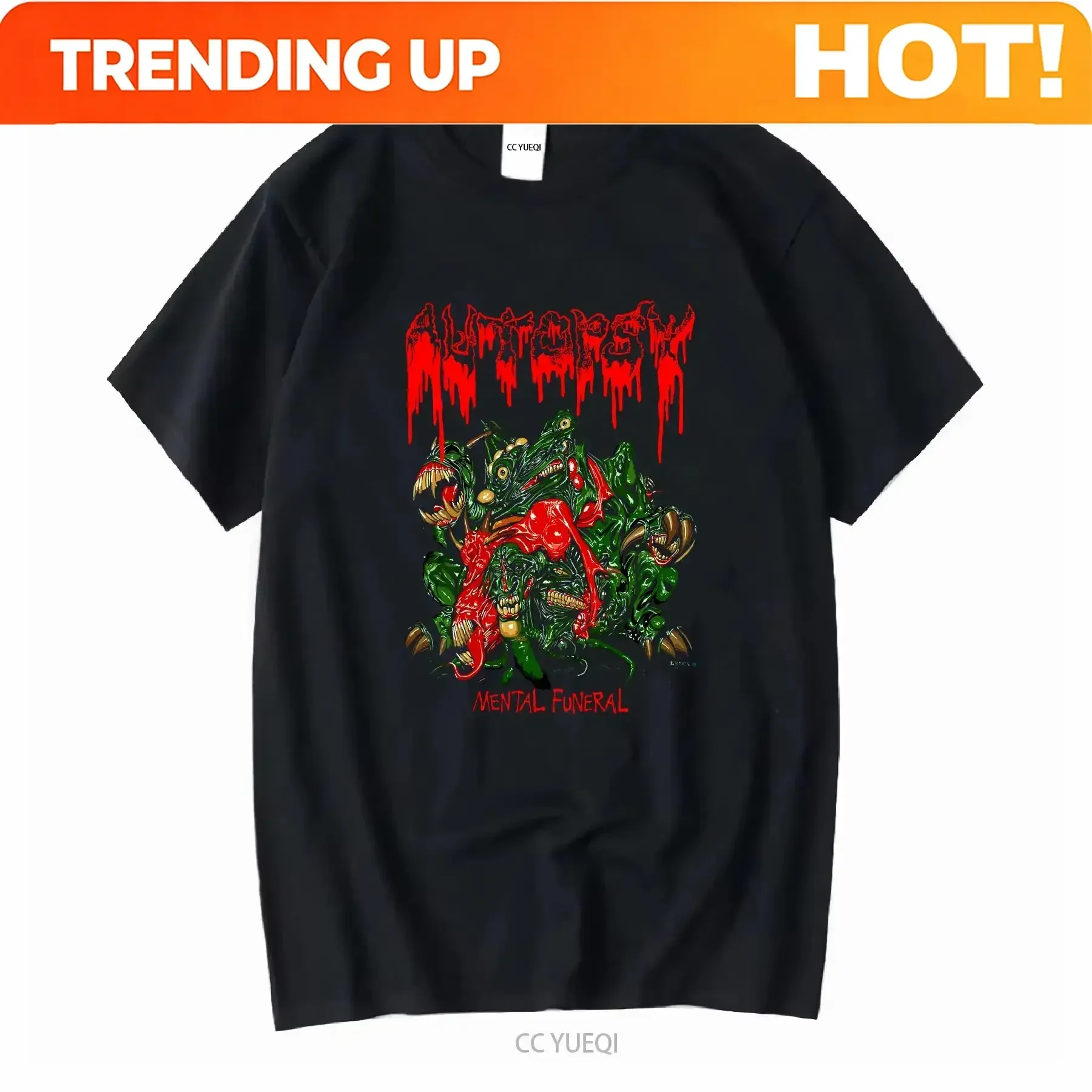 Customization Shirt Rare Autopsy Mental Funeral Shirt SS896 Long Sleeves Vintage Washed Slightly Streetwear Fashion Stylish Top