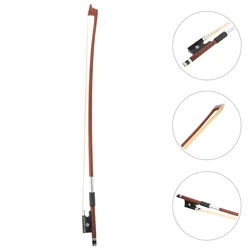 Violin Bow Performance Grade Pure Horsetail Bow Rod (1/10 1/16 Violin Black Tail Pants Universal Bow) Violin Accessories