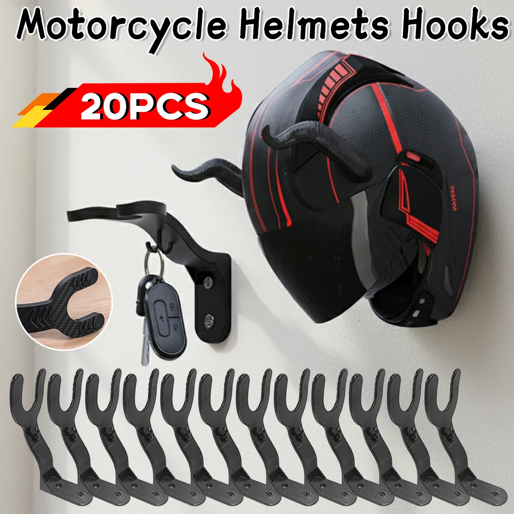 Estante para armario de cocina, ganchos de montaje en pared, estantes para casco de motocicleta, colgador de exhibición para casco, soporte de almacenamiento con gancho montado en la pared