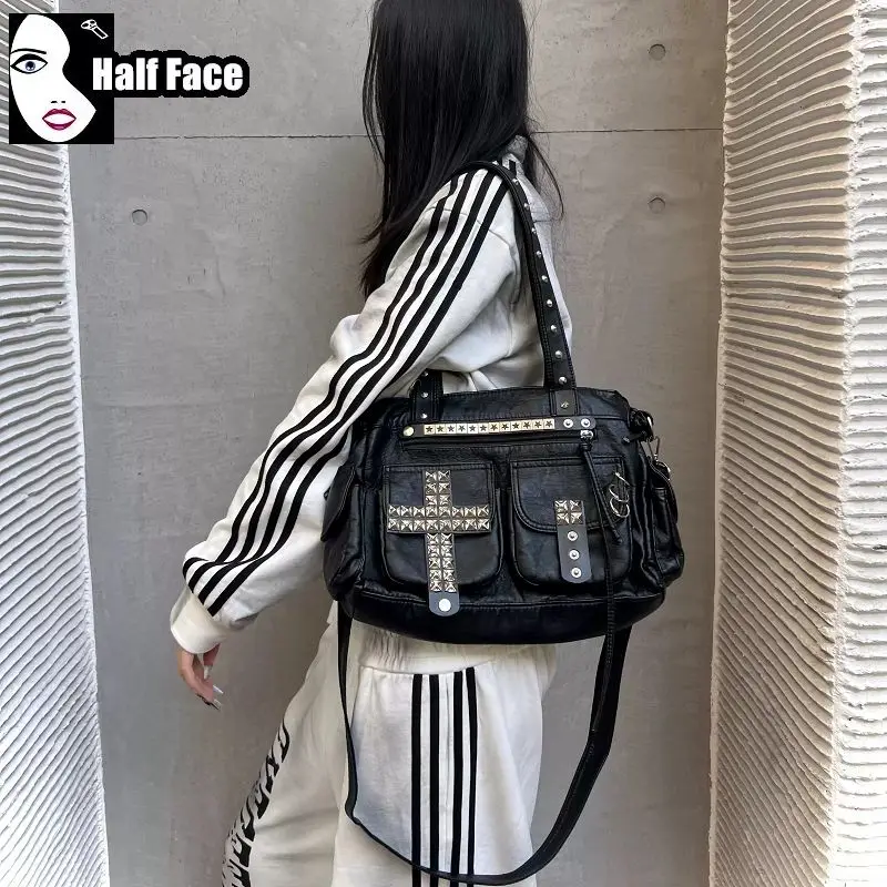 handmade-original-rivet-punk-cross-tote-bag-heavy-duty-subculture-visual-kei-goth-y2k-grunge-harajuku-handbag-crossbody-bag