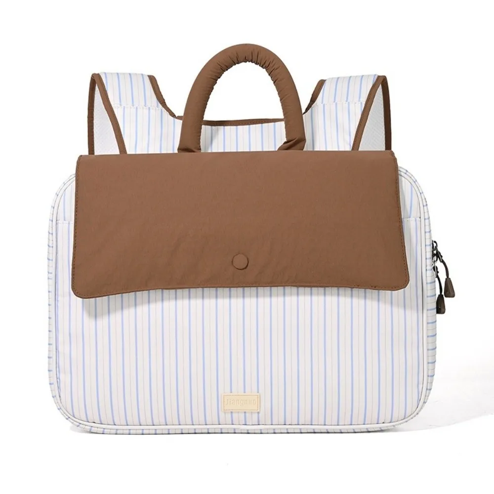 

Sweet Pastoral Style Double Shoulder Student Backpack Plaid Print Canvas Computer Backpack Laptop Bag for Lenovo Dell Laptop