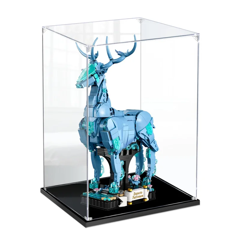 

25 x 15x 35cm 2mm 3mm Acrylic Display Box For LEGO 76414 Expecto Patronum Building Blocks Showcase Blocks Accessories