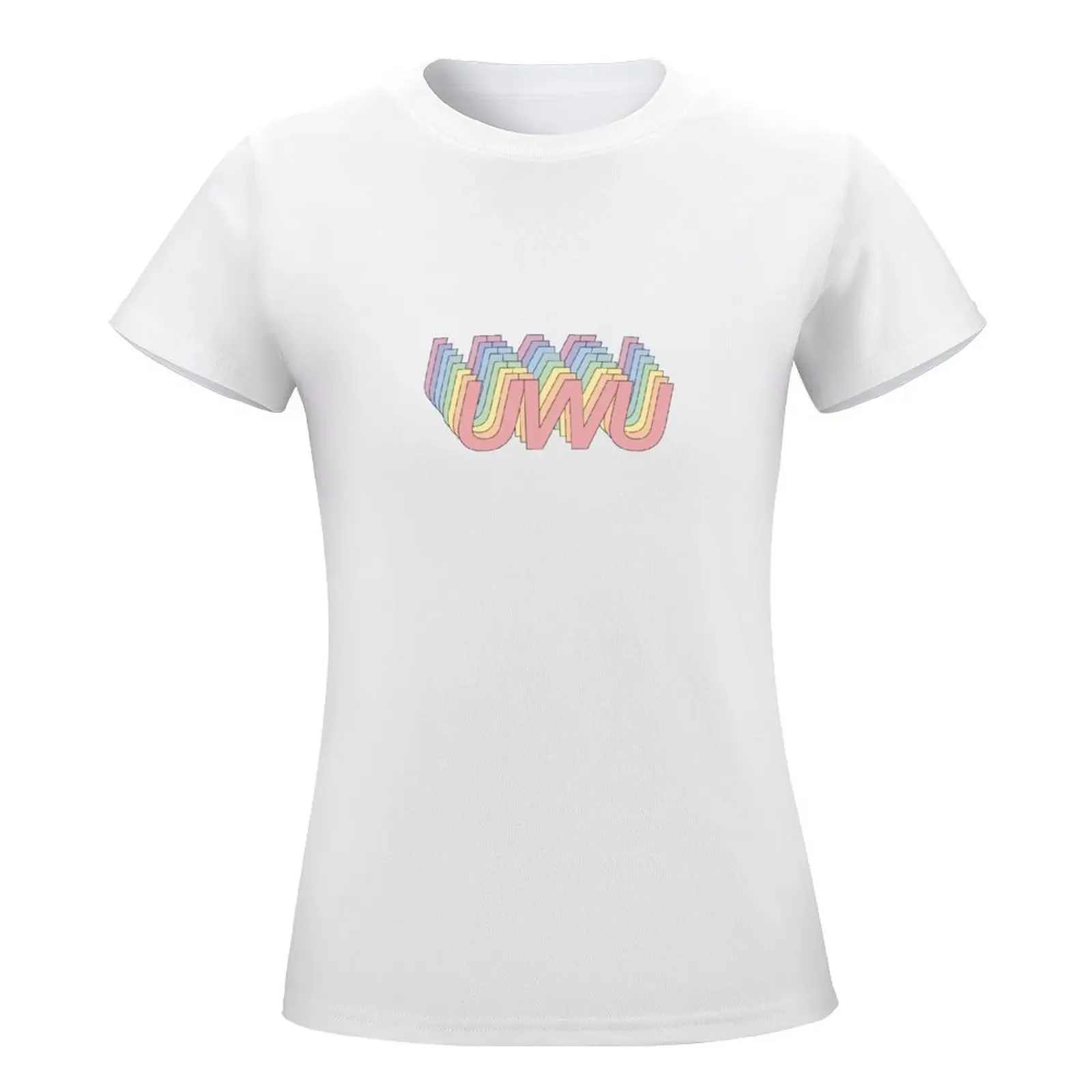 UWU T-Shirt süße Kleidung Kawaii Kleidung weibliche Katzen hemden für Frauen