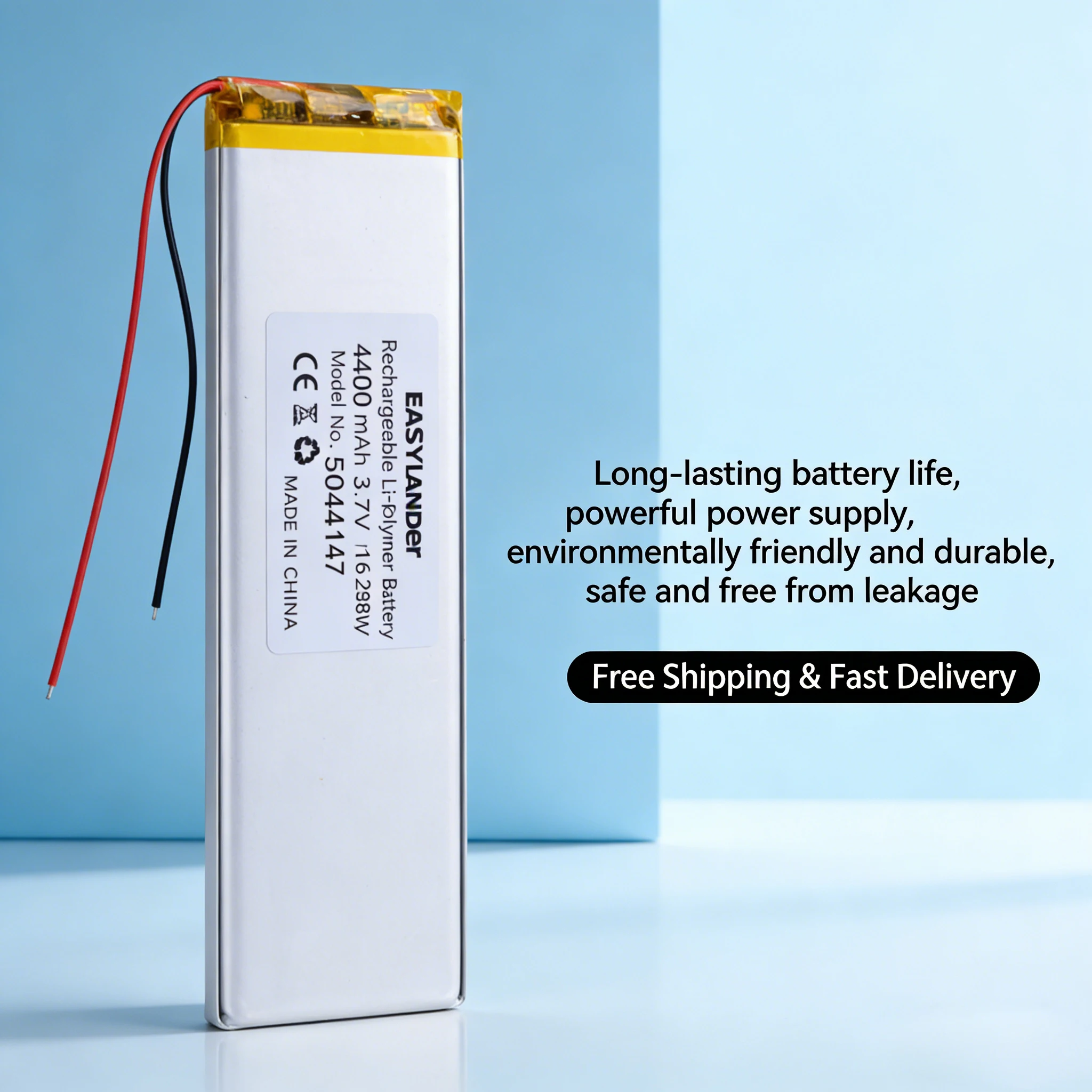 

4000mAh 3.7V 5044147 Li-Polymer Replacement Battery for Tablet Notebook Power Bank GPS DVD High Capacity Rechargeable Cell