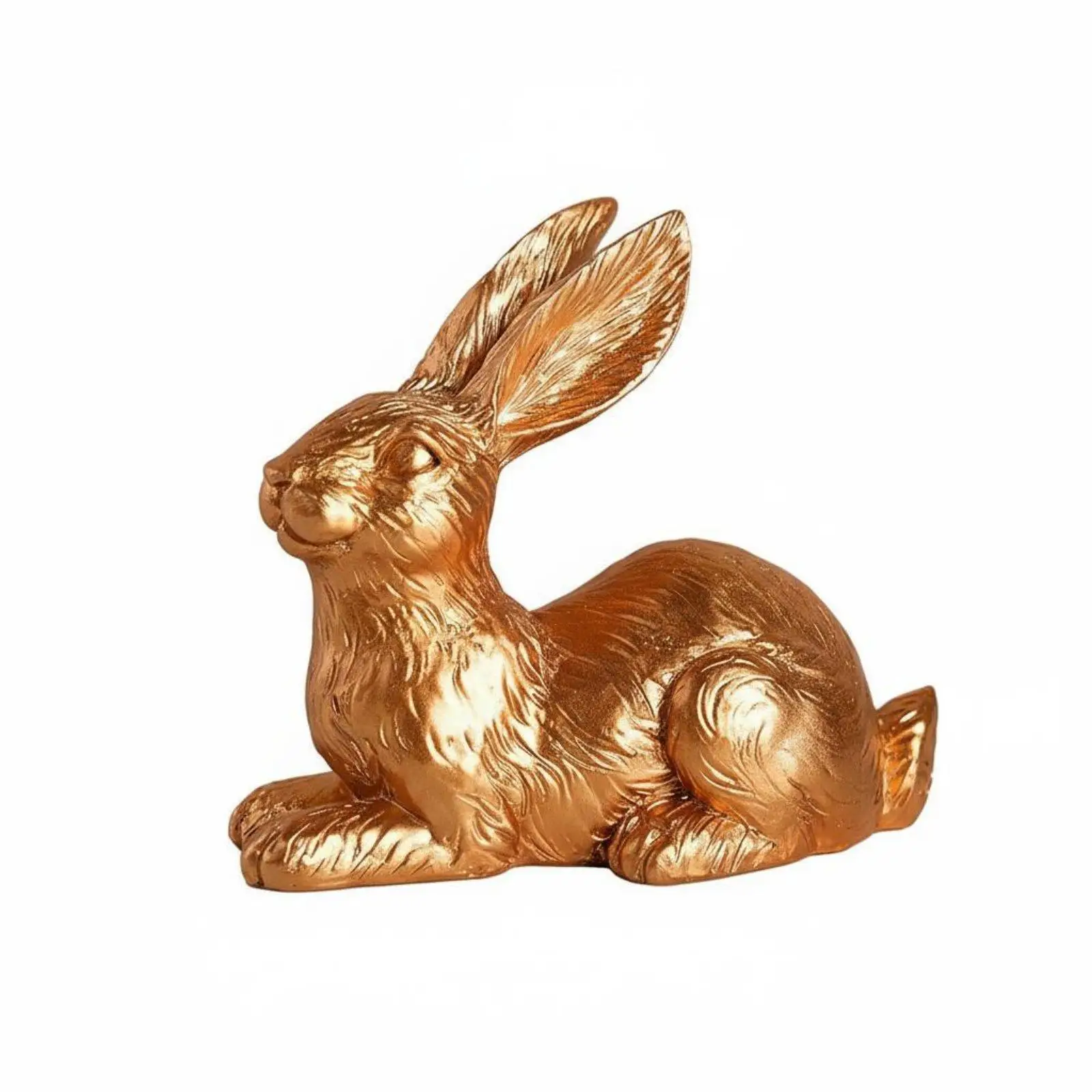 Bunny Figurine Cute Design Easter Bunny Statue Rustic for Desktop, Garden