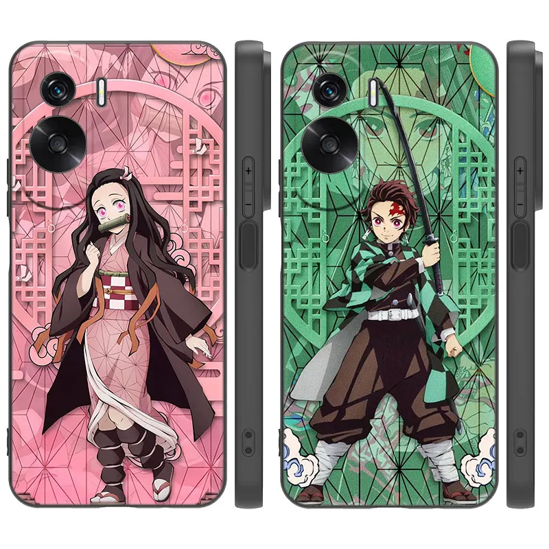 Demon Slayer Kmetsu no Yaiba Cartoon Cover Case For Honor X5 Plus X6 X7 X8 X6A X6S X7A X8A X9A X9B 70 90 Lite X30i X40i X50i 5G