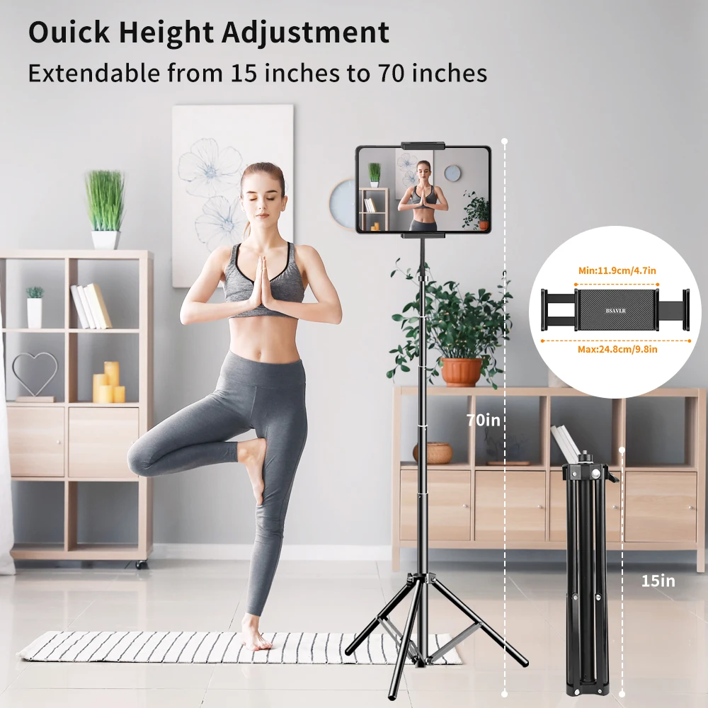 BSAVLR Tripod Stand for Ipad Gooseneck 69