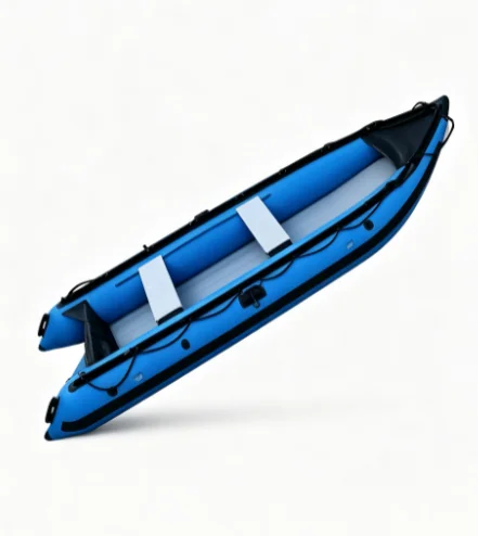 2026  Factory Best Selling PVC/Hypalon Inflatable Pedal Kayak 2 Person Stable Fishing Kayak Drifting Rod Water Sports