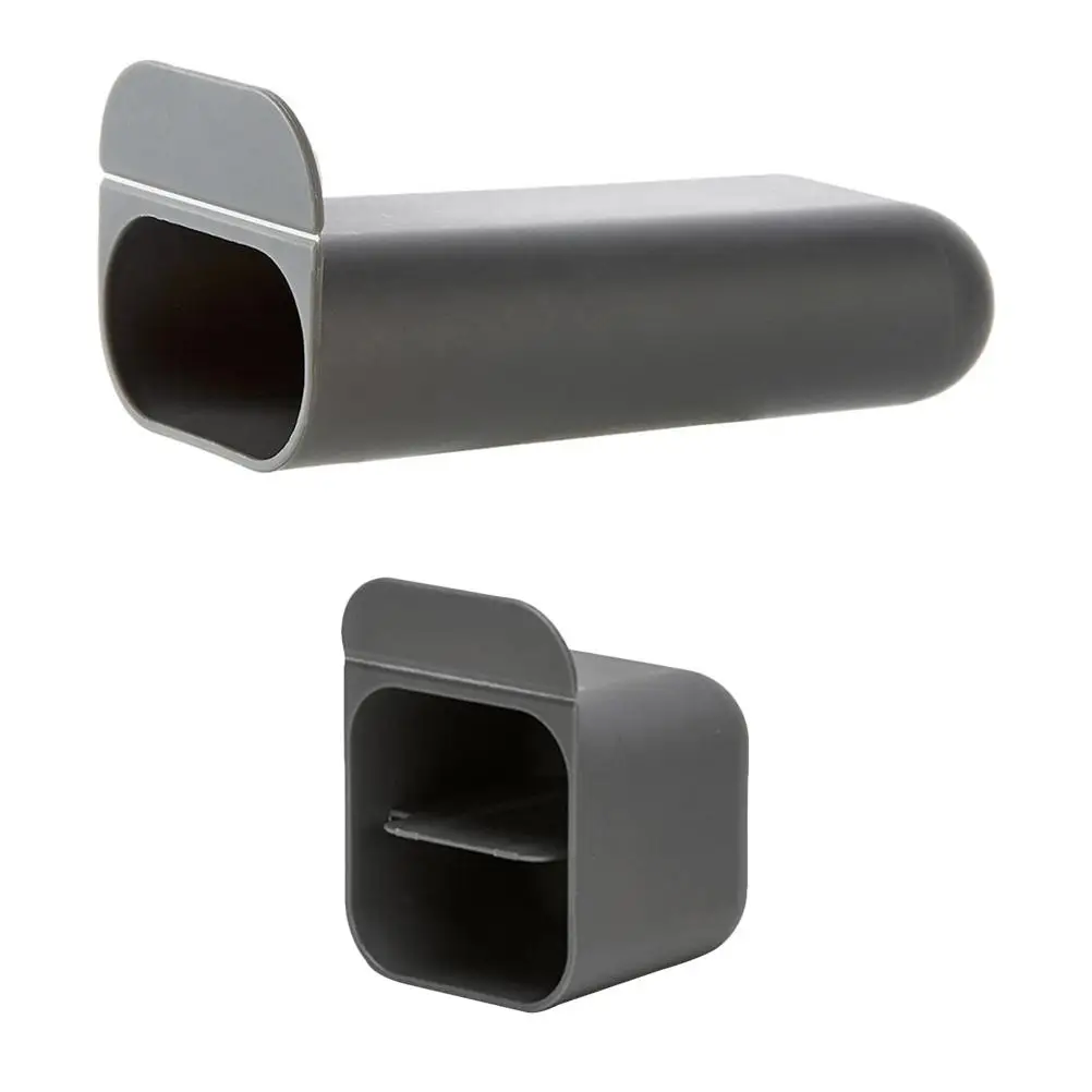 

2Pcs Pen Desktop Organizer Self Adhesive Pencil Box Dark Plastic Pencil Organizer Grey Plastic Monitor Wall Mount Storage