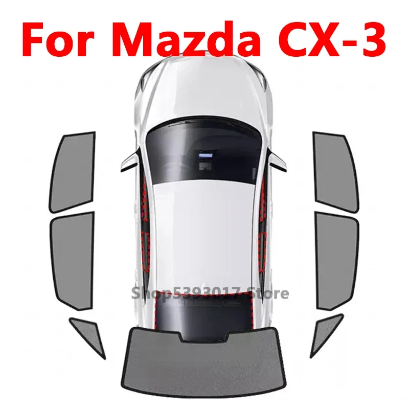 

For Mazda CX3 CX-3 2020 2019 2018 Magnetic Car Side Window SunShades Mesh Shade Blind Car Window Curtian Accessories 2017 2016