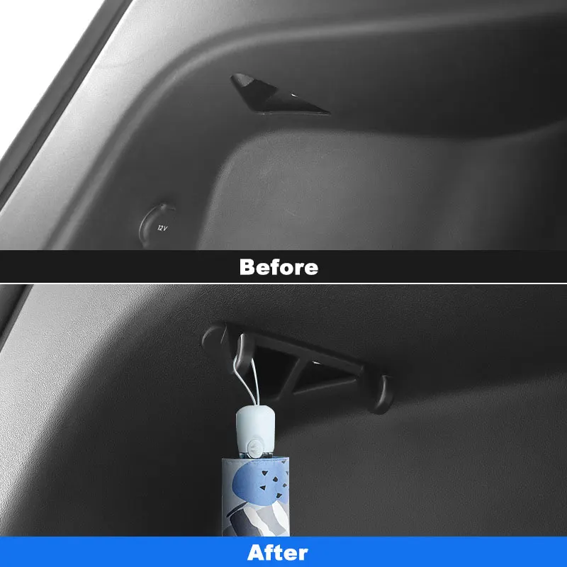 خطاف صندوق السيارة الخلفي لطراز تسلا Y حقيبة مظلة شماعات أشتات حامل مقاطع ModelY 21-23 أجزاء إكسسوارات الديكور الداخلي