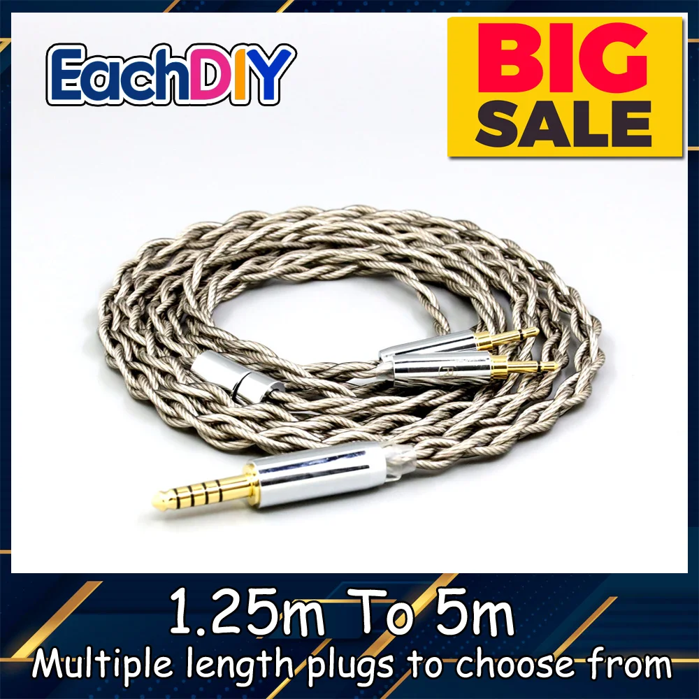 99% Pure Silver + Graphene Silver Plated Shield Earphone Cable For Sivga Phoenix SV021 Oriole   PII  Apollo Aiva LN009051