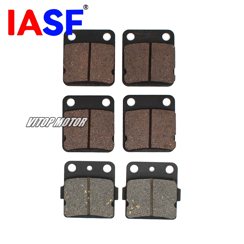 For Yamaha Warrior 350 YFM350 1989-2004 YFZ350 Banshee YFS200 Blaster ATV Quad 6PCS Front Rear Brake Pads Set