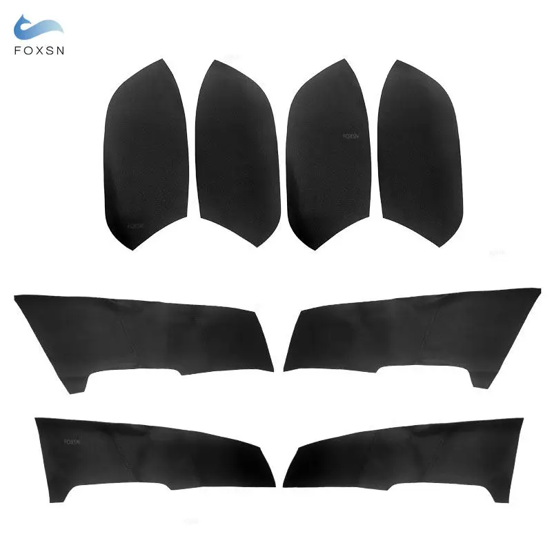 Microfiber Leather Car Door Panel Cover Interior Door Armrest Sticker Trim For Honda Accord 8th Sedan 2008 2009 2010 2011 2012
