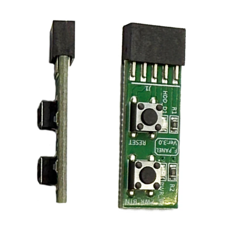 2x5-Pin to Reset / Power ON/OFF Switch Board Adapter LED Indicator With Frequently On/Off Testing For Win 7/8/10/11 Linux System