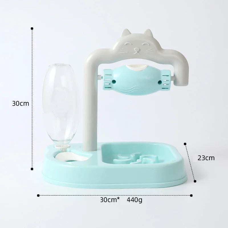 Funny Cat and Dog General  Anti-choking and Leak-proof Water Three-in-one Pet Bowl Combined Water Feeder Fun Pet Cat Bowl