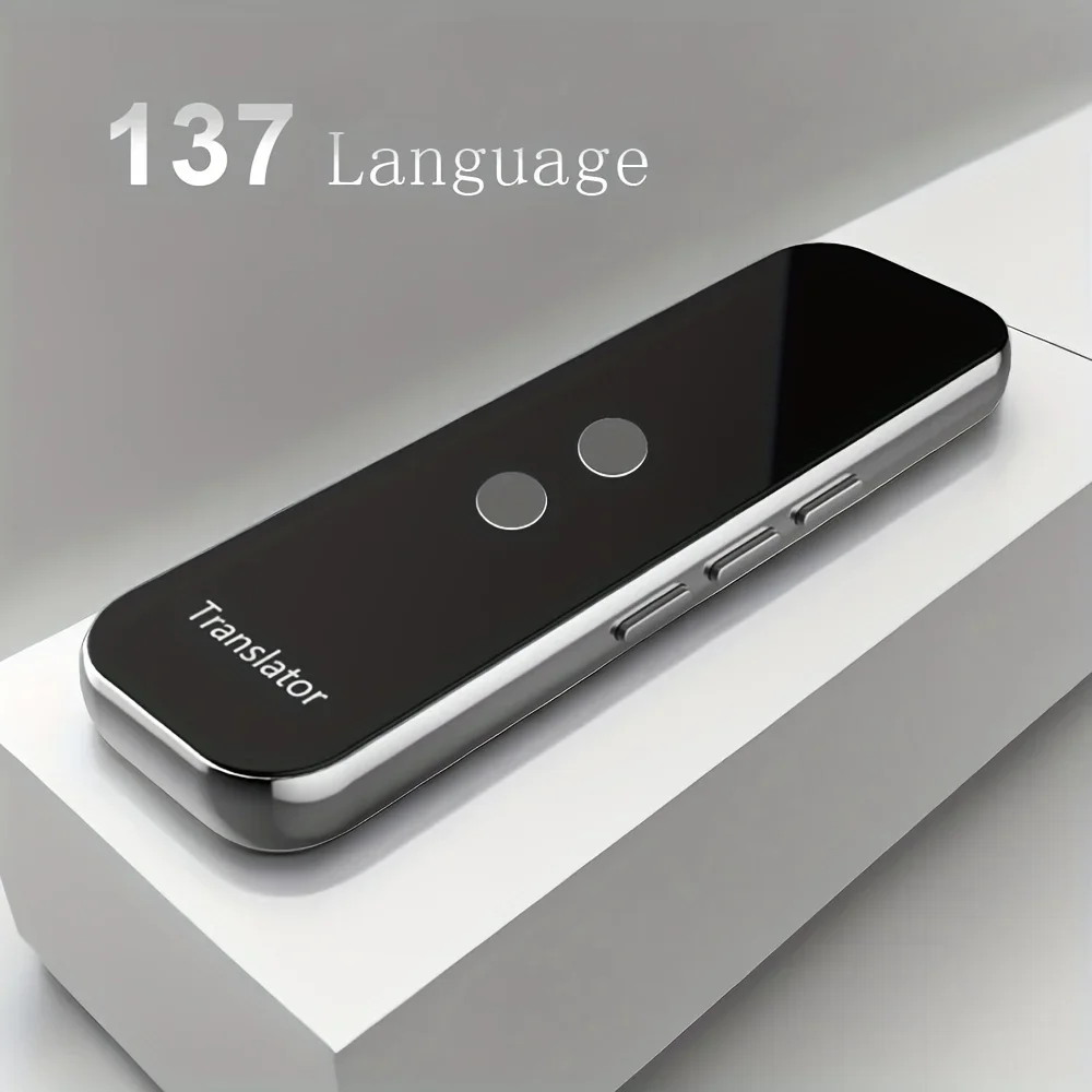 1pc Intelligent Language Translator, Portable BT Translator For Travelling Learning Shopping Business