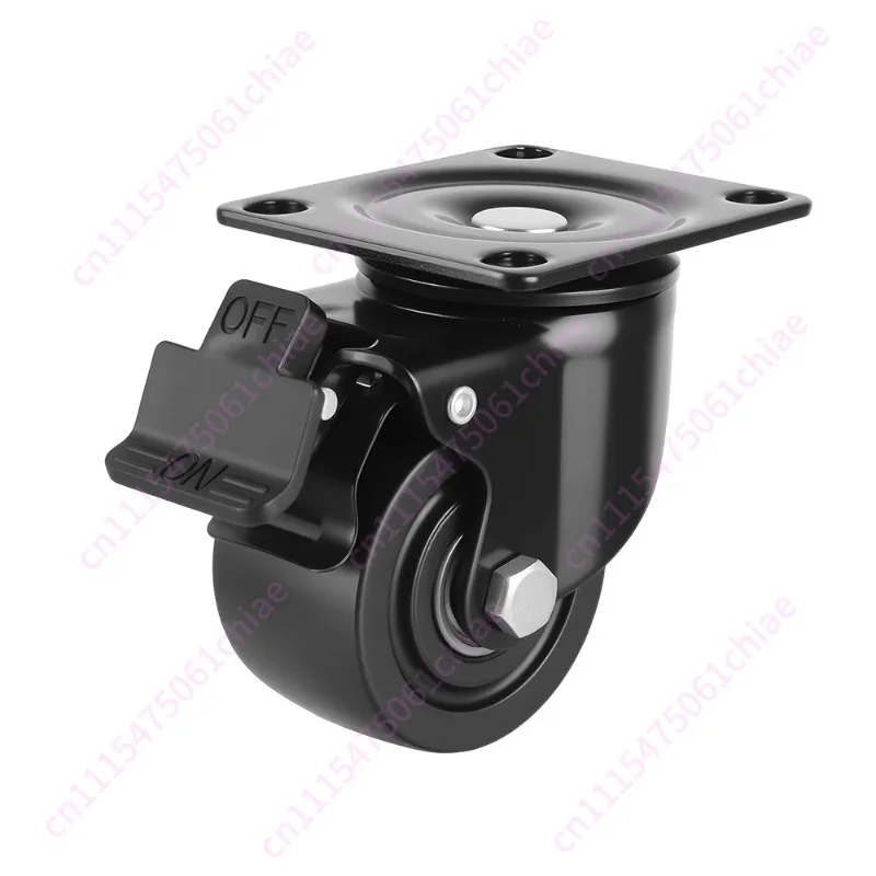 1.5 Inch Heavy-duty Low Center of Gravity Caster Universal Wheel, Silent Metal Movable Wheel