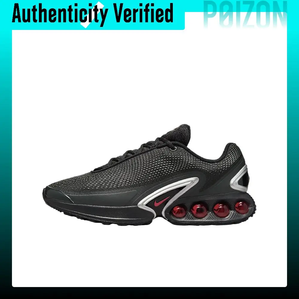 Nike Air Max Dn Breathable Low top Casual Running Shoes Men's Black Red DV3337-016