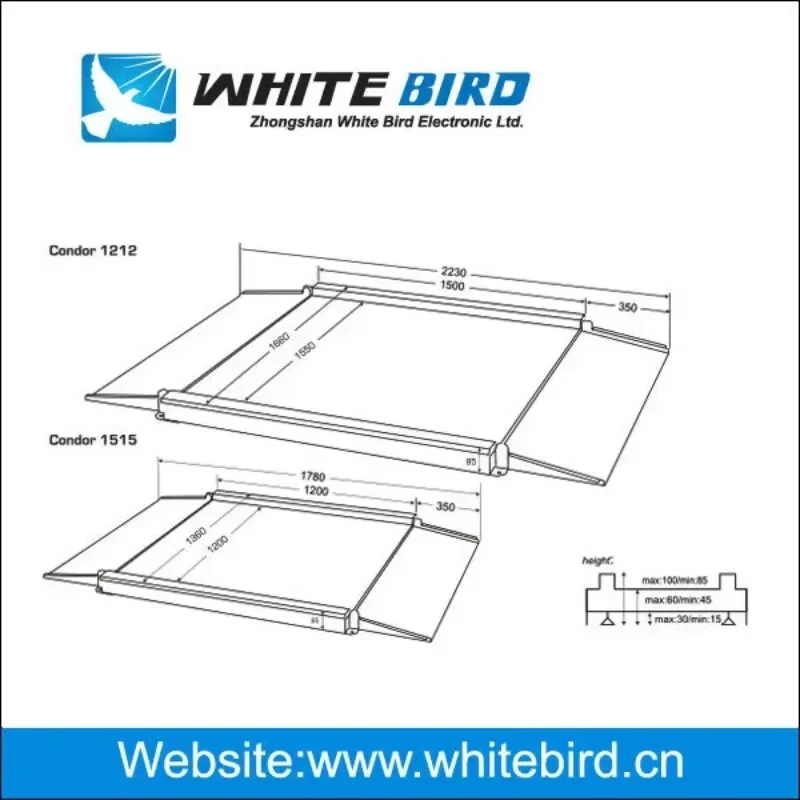 

Large Weighing Whitebird Platform Set 300kg Electronic Scales Ramp Heavy Sacel Price Shipping Smart ROHS Certified Scale