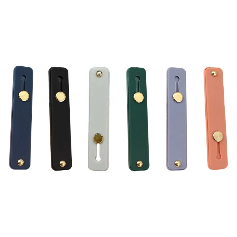 R53C Pack of 5 Holder Stand Slide Finger Grip with Adhesive Mount for Travel Desk and Everyday Use