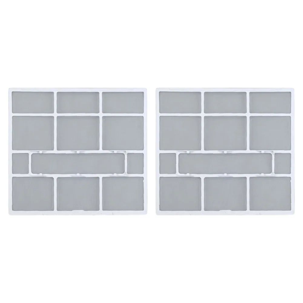 2 개/대 플라스틱 에어컨 필터 메쉬 실내 장치 교수형 먼지 스크린 가정용 에어컨 필터 액세서리