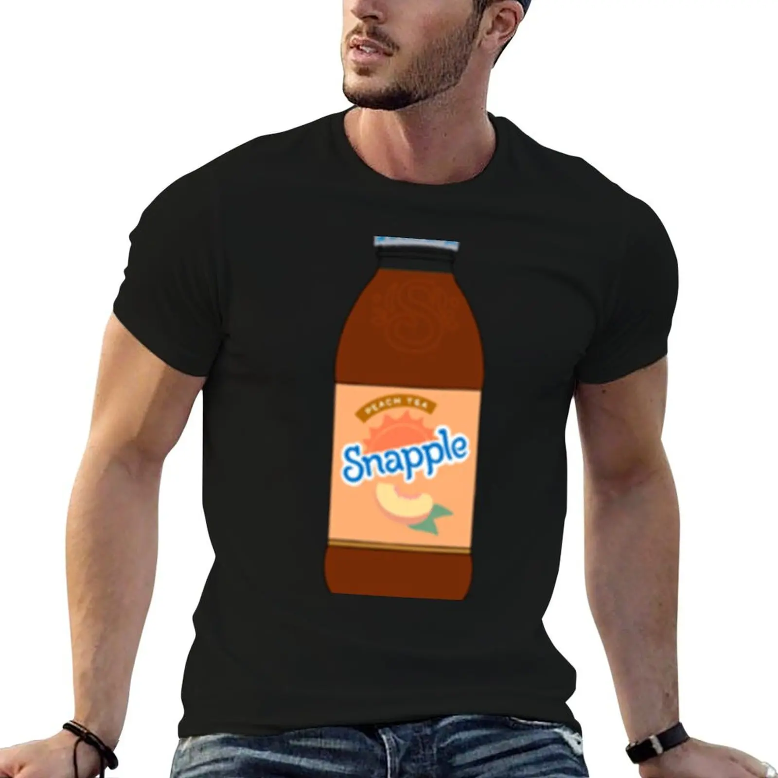 Camiseta Peach Tea Snapple para hombre, camisetas de marca de lujo 100% algodón para hombre, paquete de camisetas blancas para hombre, camiseta de algodón