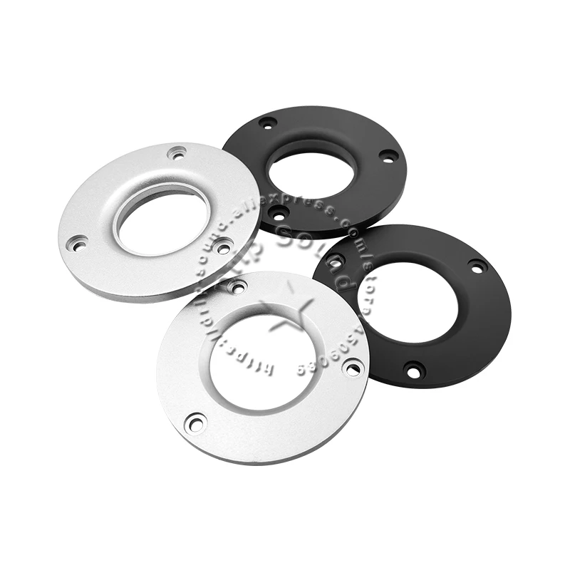 لوحة غطاء مكبر صوت 3 بوصة ، مكبر صوت دائري مزخرف ، لوحة ثابتة ، فتحة 30.8 مللي متر ، OD80mm