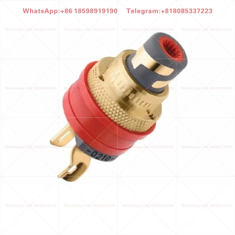 0210Cu Pure Copper High Fidelity RCA Lotus Socket Anti-Counterfeiting Licensed Audio Connector for Hifi Amplifier