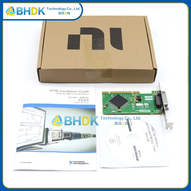 For PCI-GPIB NI IEEE488.2 GPIB Instrument Control Card HS488 7.7MB/s PCI Bus 24 Pin IEEE488 Interface Board