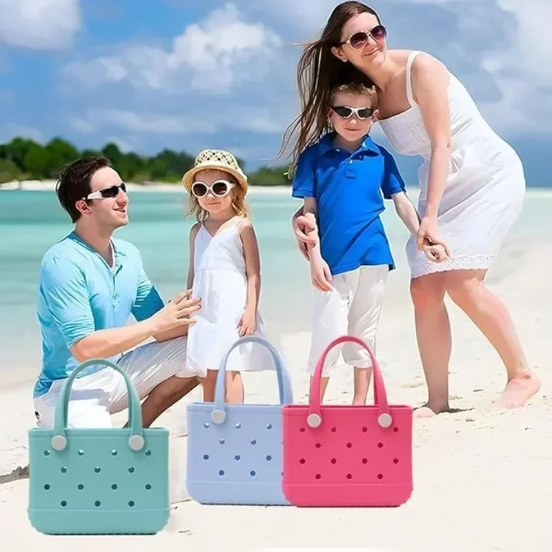 

EVA Waterproof Large Tote Bag for Women Multi-Functional Beach Handbag Fashionable Leisure Storage Bag for Travel or Daily Use