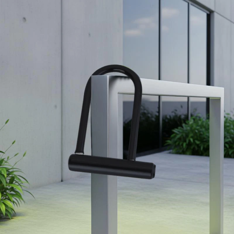 Heavy Duty Anti-theft U Lock Silicone Thickened Cut Resistant Bicycle Lock for Motorcycle Scooter Cycling Security