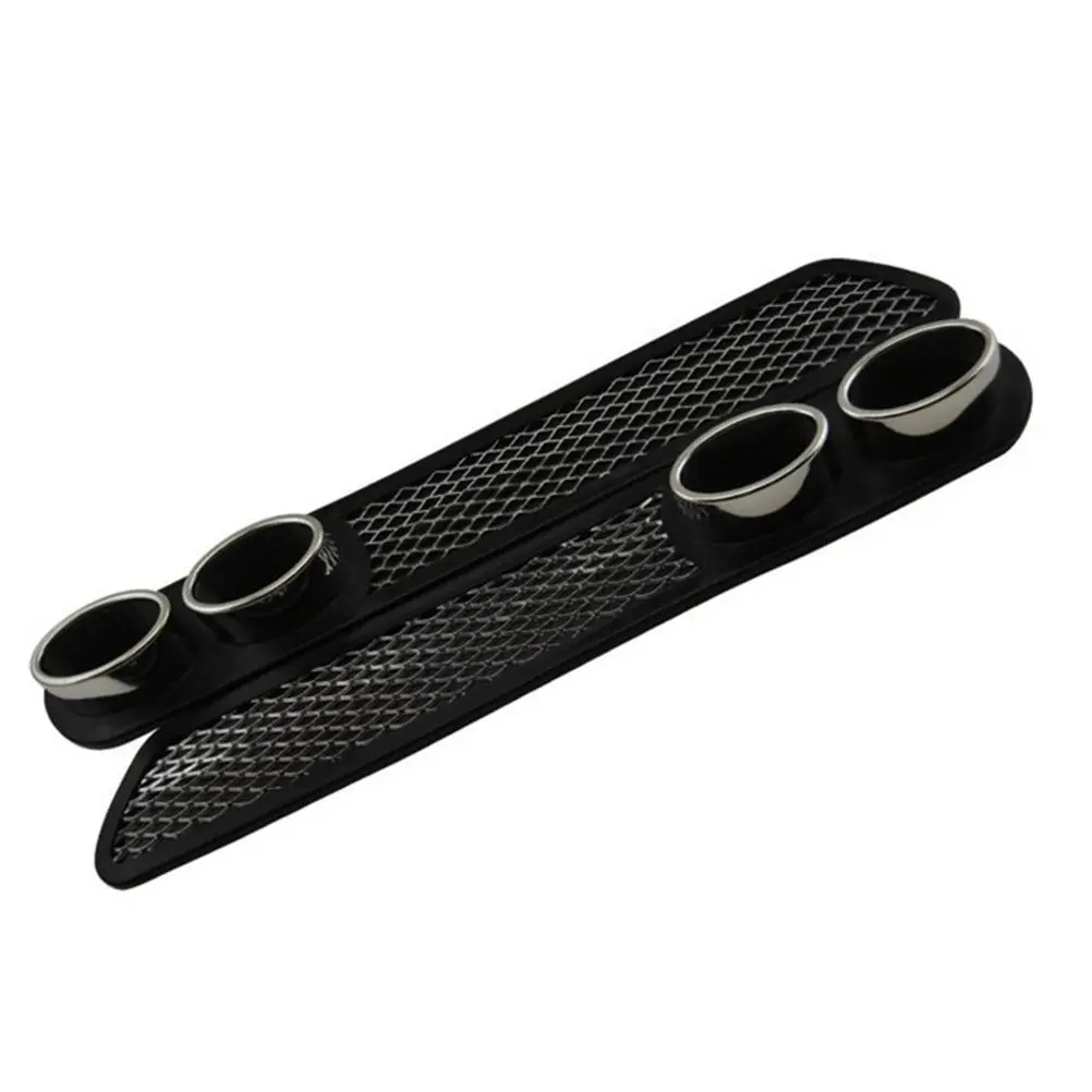 

1Pair Exhaust Pipe Decorative Sticker Car Simulation Grid Fake Tail Pipe Decal for Bumper Roof Cover Auto Body DIY Styling