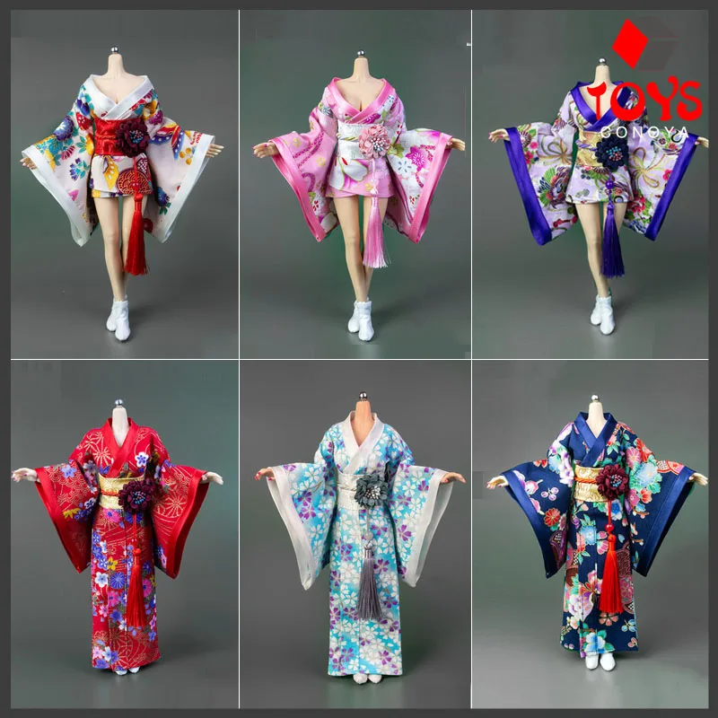 ICE TOYS IC1004 1/6 Female Printing Kimono Bathrobe Soldier Clothes Model Fit 12'' Action Figure Body Dolls