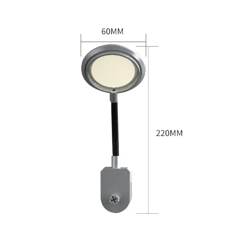 Clipe de luz led para tanque de peixes, à prova d'água, pequeno, durável, tira de luz cob, iluminação rotativa usb, luz de grama de água, tanque de peixes