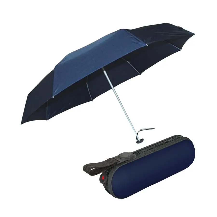

Manual Open Close Rain Umbrella Compact for Backpack Windproof Travel for Adults 90cm Diameter Retractable With Carrying Case