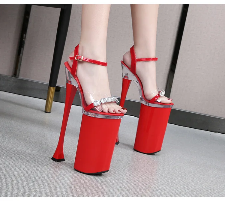 Club Nightlife Modern Runway Platform Sandals 10 Inch 26cm Ultra High Heel Pole Dance Stage Show Exotic Women Stiletto Shoes