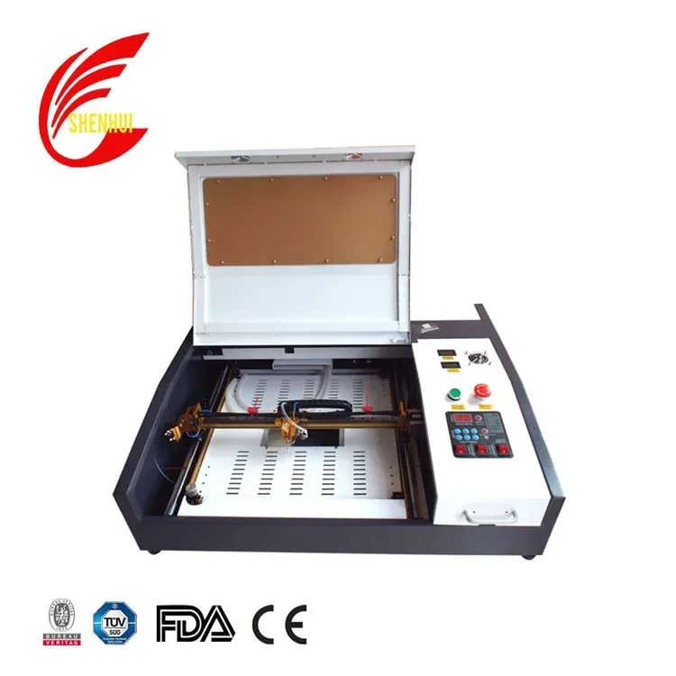 Portable Mini Size Laser Engraving Cutting Machine for Rubber/acrylic/wood/plastic Water Cooling CO2 Laser Engraving Machines