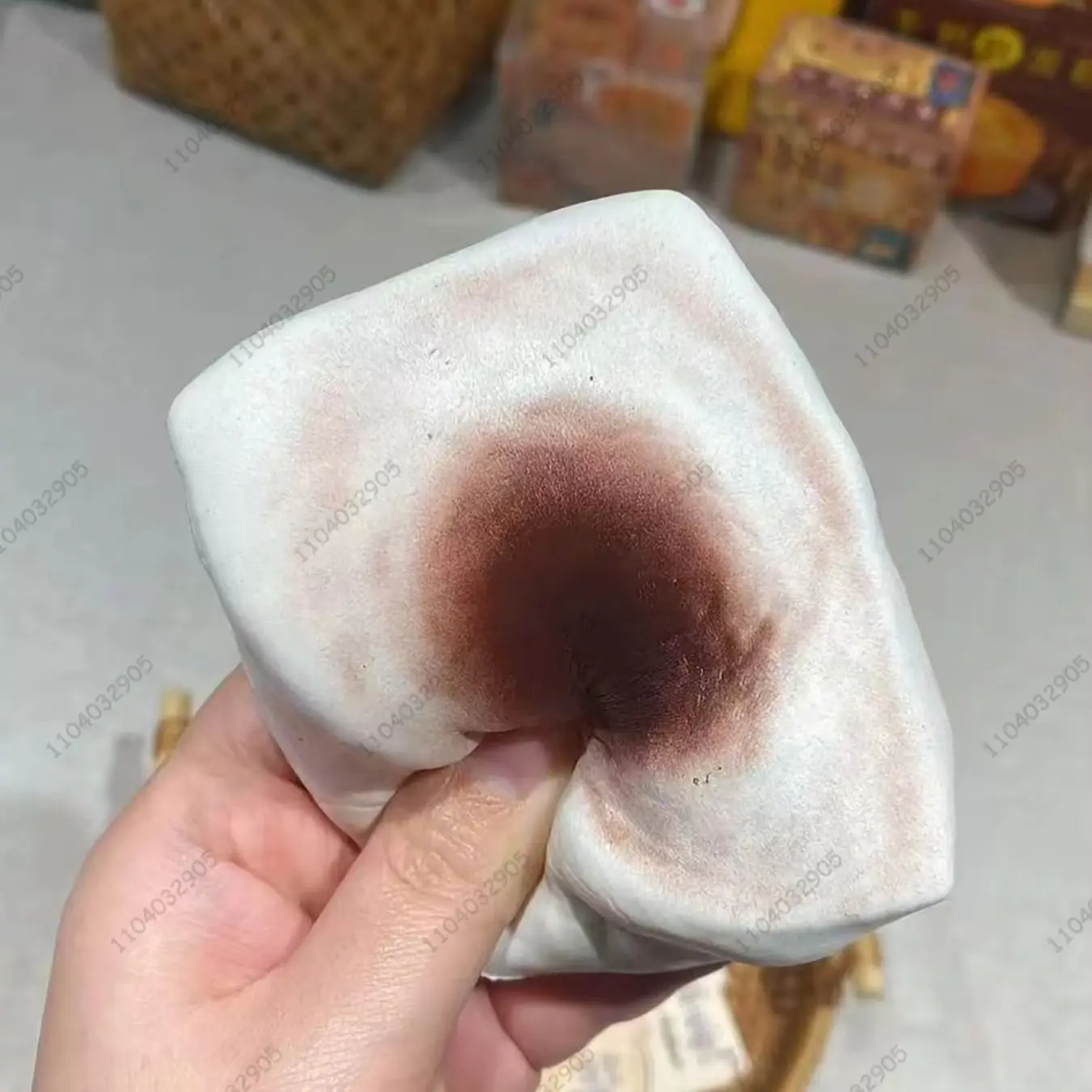 Hot ! Red Bean Grilled Mochi Squishy Toys Slow Rising Simulation Cake ASMR Fun Stress Relief Fidget for Kids Adults Girls Gifts