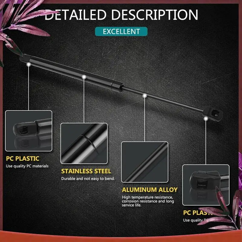 

Durable 2Pcs Front Hood Lift Support Strut Spring Shock Damper For Infiniti Q50 2014-2018 65470-46A0A 6801 PM3369