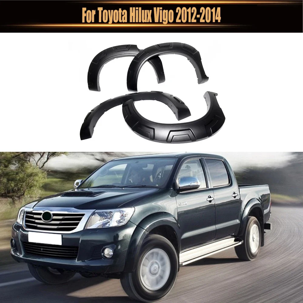 

Arch Wheel Eyebrow Protector/Mudguard Sticker Car Accessory Car Side Wide Body Fender Flares For Toyota Hilux Vigo 2012-2014