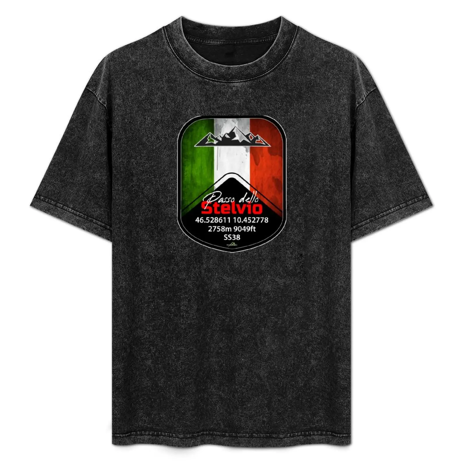 

Stelvio Pass - Passo Dello Stelvio Sticker & T Shirt Italy Italia T-Shirt Soft Basic Cotton Short Sleeve Tee