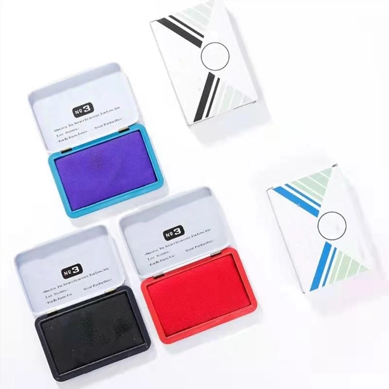 W89C Business Stamp Pad Pad Quick Drying Oil على أساس حبر الحبر الحبر للوثائق المالية يتحقق من العقود