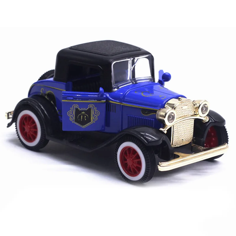 1: 32 Oldtimer Mini T-förmig ft Softtop Auto Modell Druckguss Legierung Fahrzeug Metall zurückziehen Spielzeug Geschenk für Kinder Junge Spielzeug