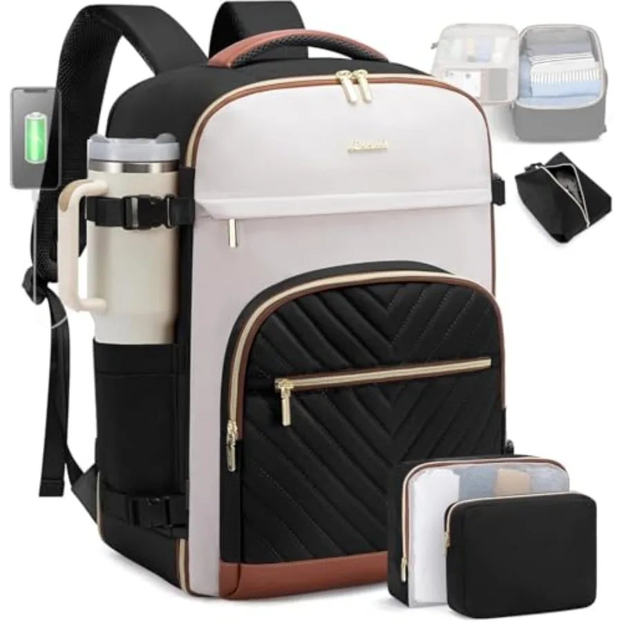 

Travel Backpack for Women, 35L Carry On Backpack for Airplanes, 15.6 Inch Laptop Personal Item Travel Bag, TSA Approved Carry O