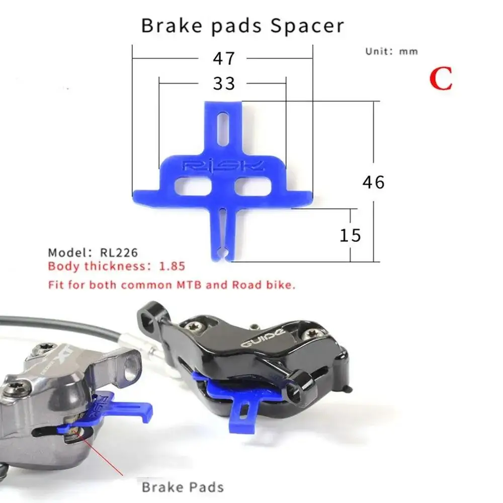 MTB Bike Hydraulic Disc Brake Pads Spacer Bicycle Brake Caliper Pad Washer Disc Brake Piston Retainer Tool Oil Change Inserts