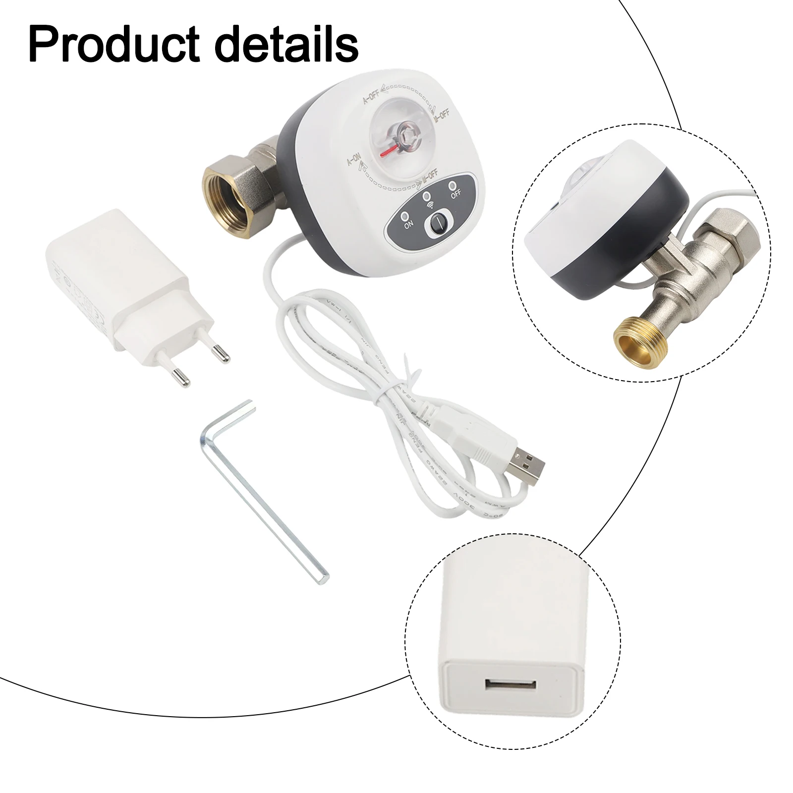 Smart WiFi Valve for Water and Gas Shutoff Mobile App Control and Real Time Alerts Easy Installation and Operation