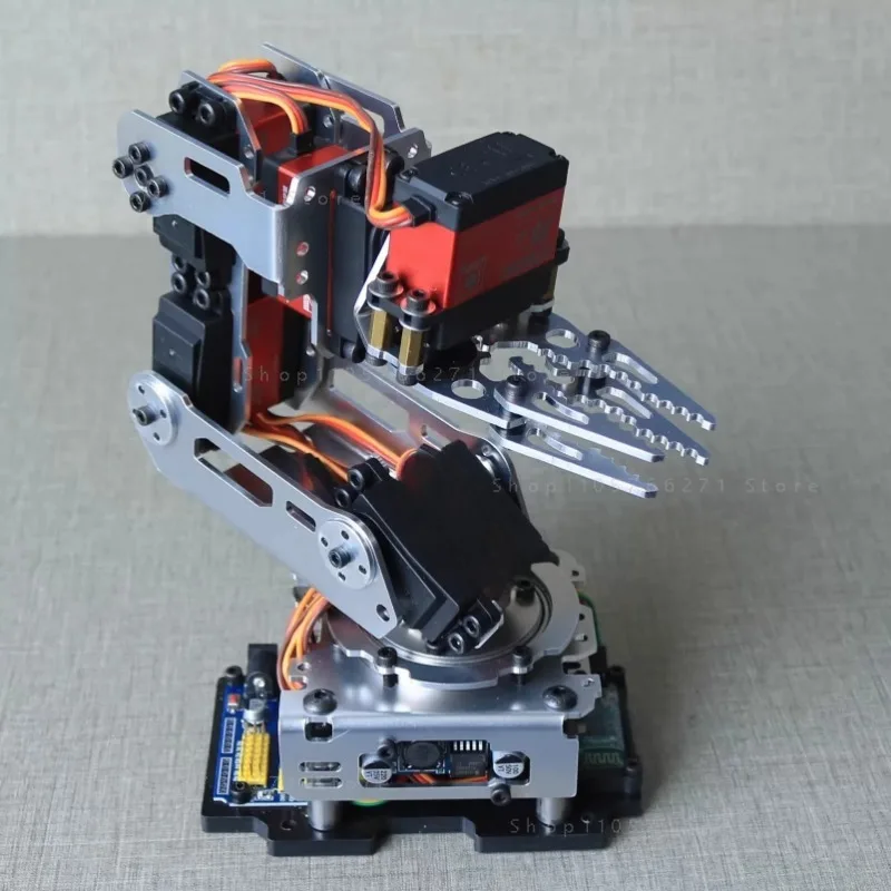 6 DOF Robotic Arm with Claw Clamp Gripper Kit  Servo for Arduino Robot DIY Kit Android App Programmable Robot Arm