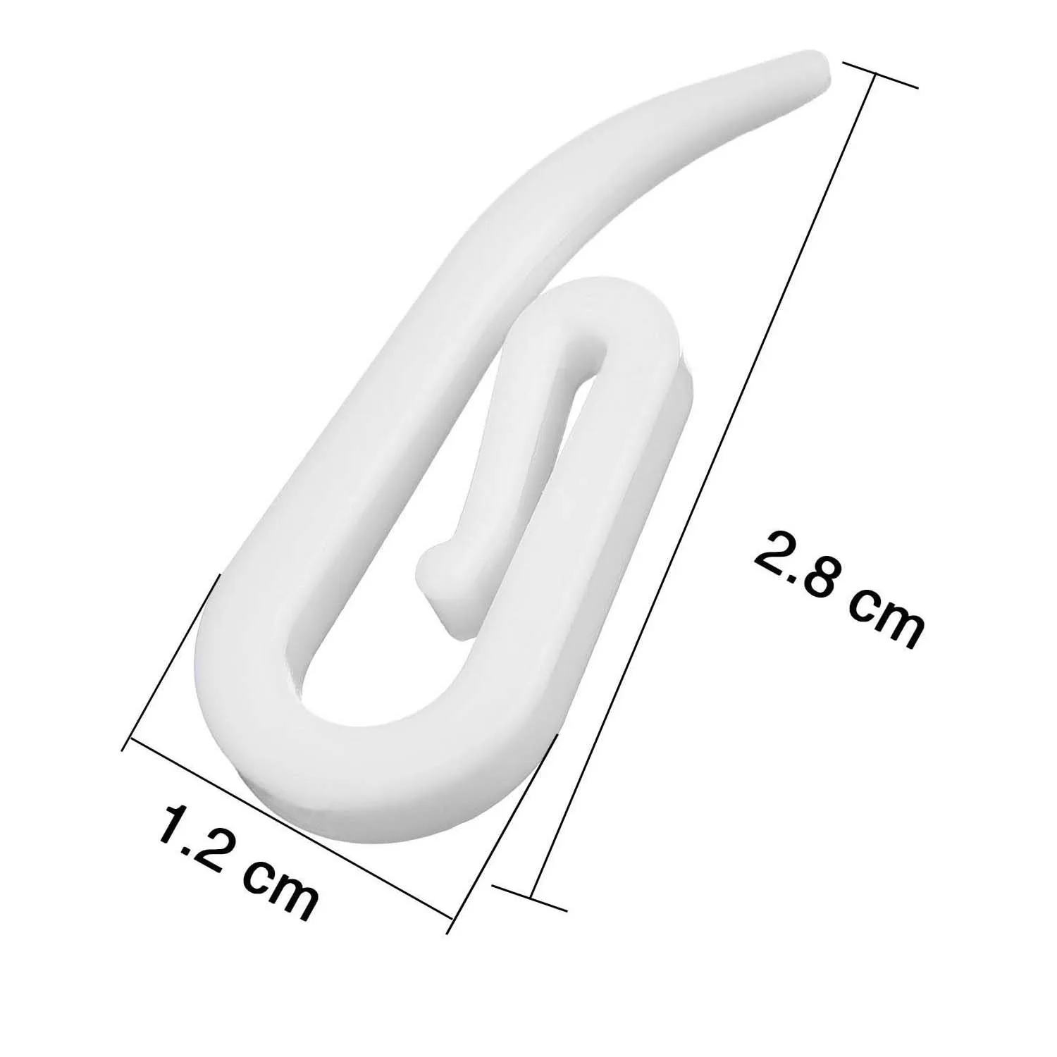 100 قطعة خطاطيف ستائر معلقة بيضاء خطاطيف ستائر بلاستيكية منزلية حامل نافذة شماعات أقطاب الستائر ملحقات المسارات